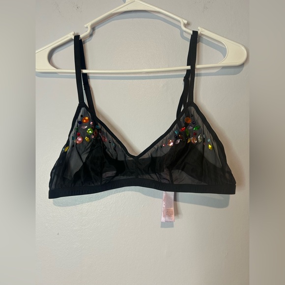 Savage X Fenty Black Lace Bralette Intimates - Picture 1 of 9